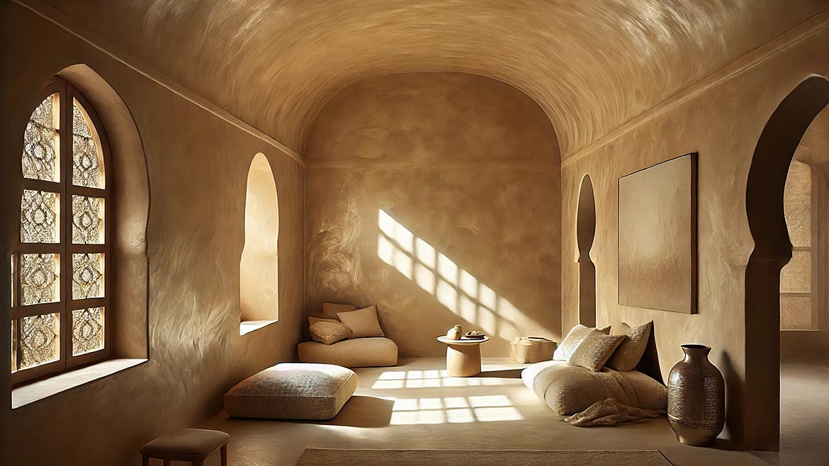 A commercial plaster project