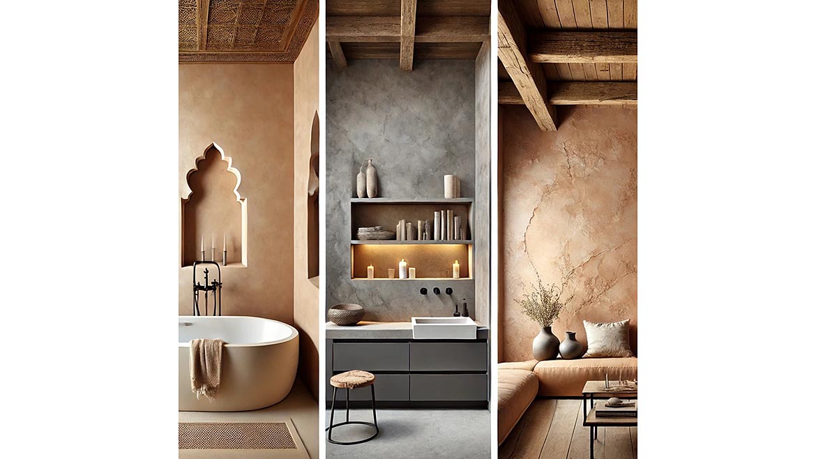 A commercial plaster project