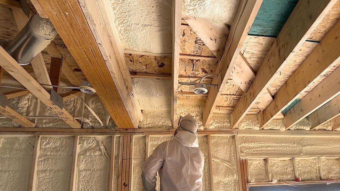 Applying Spray Foam