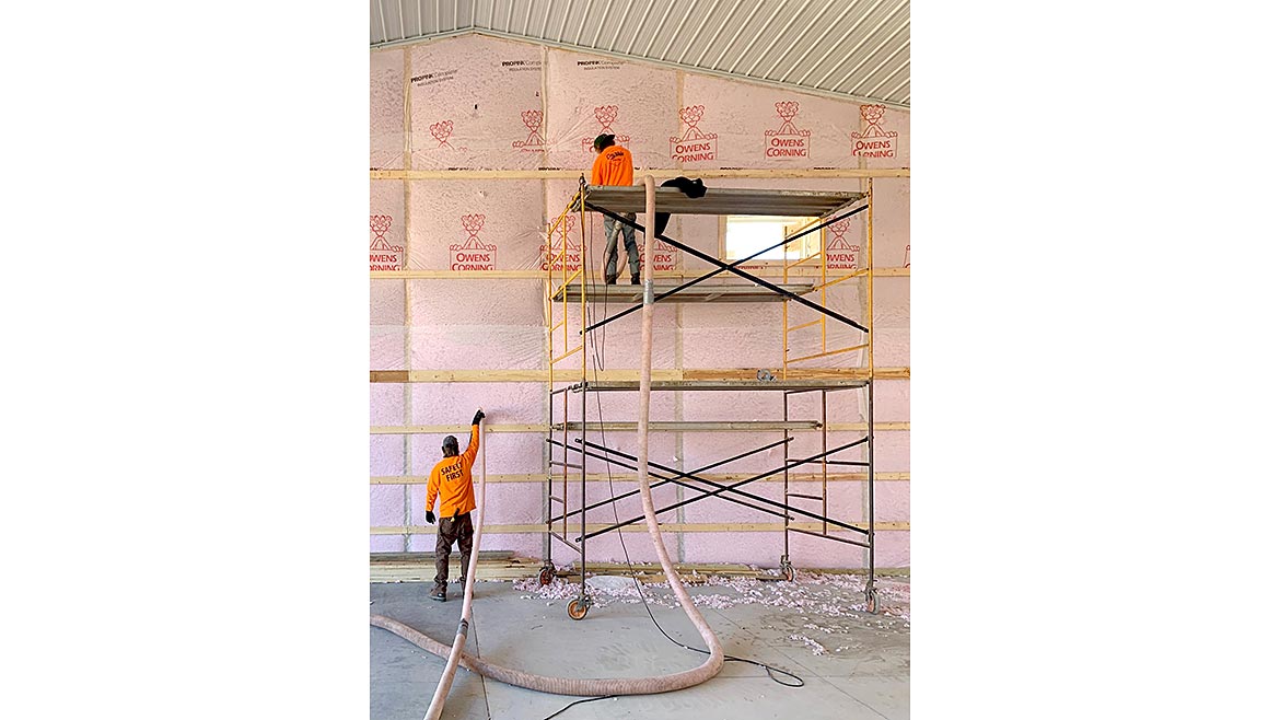 blown-in insulation