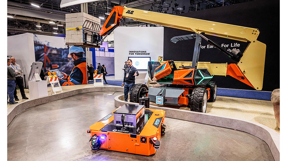 A MEWP (mobile elevating work platform)