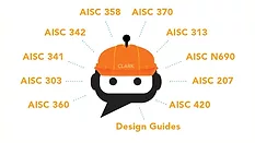 A graphic featuring building standards from American Institute of Steel Construction