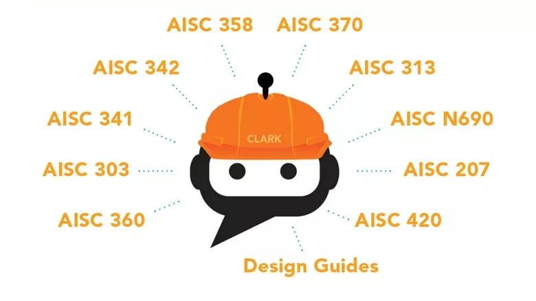 A graphic featuring building standards from American Institute of Steel Construction