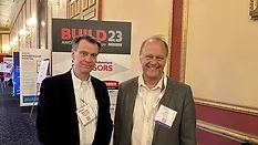 Mike Griffin of Demand Products and Mark Fowler of the Stucco Manufacturers Association