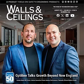 Walls & Ceilings August 2025 Cover
