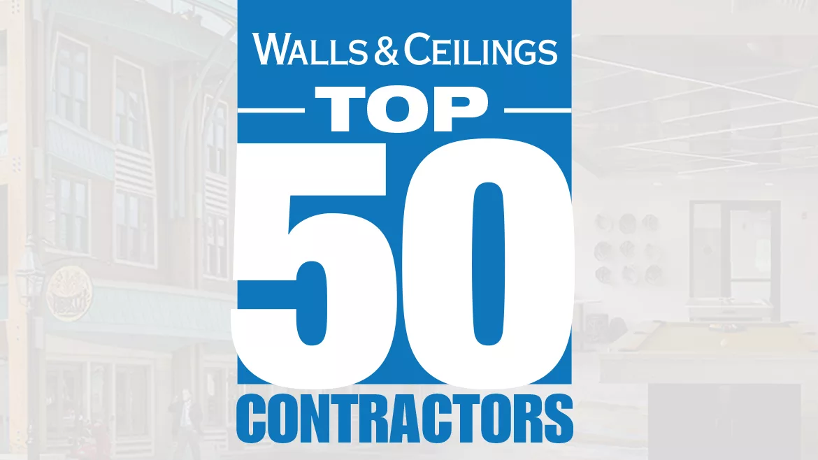 Walls and Ceilings presents our annual Top 50 list of Wall & Ceiling Contractors in the country
